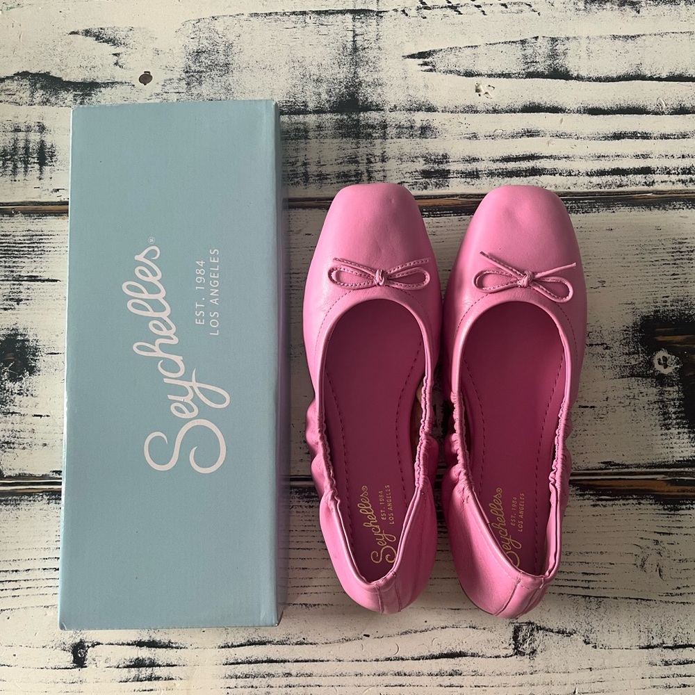 Seychelles Breathless Leather Flats - Pink